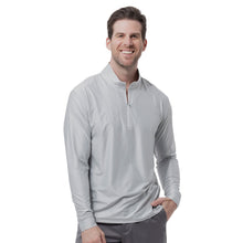 Load image into Gallery viewer, SanSoleil SolTek Ice Check Mens Golf QZ Pullover - Dove Check/XXL
 - 1