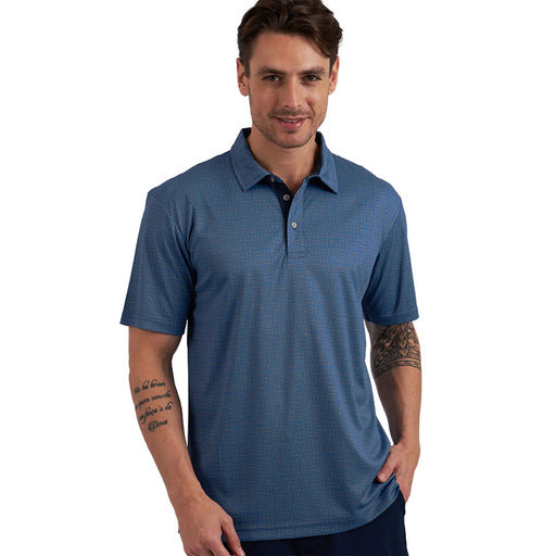 Swannies Tee Blue Horizon Mens Golf Polo - Blue Horizon/XXL