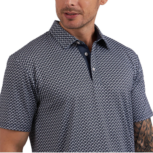 Swannies Deco Navy Mens Golf Polo