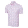 Greg Norman ML75 Stretch Aloha Hour Rose Shadow Mens Golf Polo