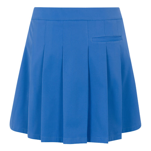 Greg Norman Maya Back-Pleated 17 inch Aegean Blue Womens Golf Skort - 2