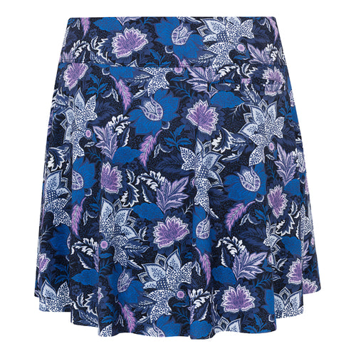 Greg Norman Twinflower Tide 17 inch Black Womens Golf Skort - 2