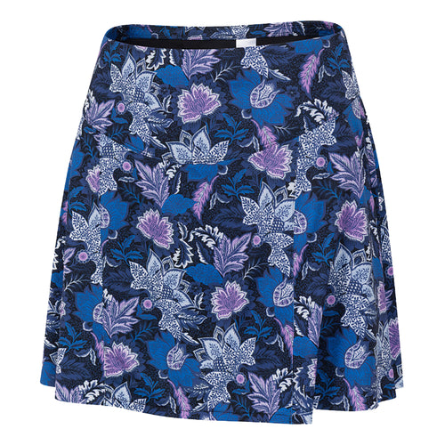 Greg Norman Twinflower Tide 17 inch Black Womens Golf Skort