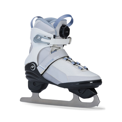 K2 Alexis Ice Boa Womens Figure Blade Ice Skates - Light Gray/9.0