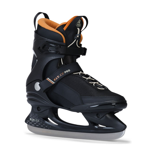 K2 F.I.T. Ice Pro Mens Ice Skates - Gray/Orange/14.0