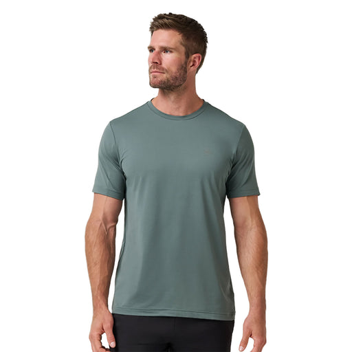 TravisMathew Heater Pro Active Mens T-Shirt - Balsam Green/XXL