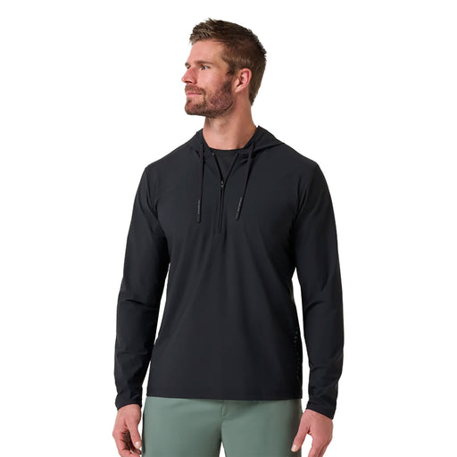 TravisMathew Hero Hour Tech Mens Golf Hoodie - Black/XL