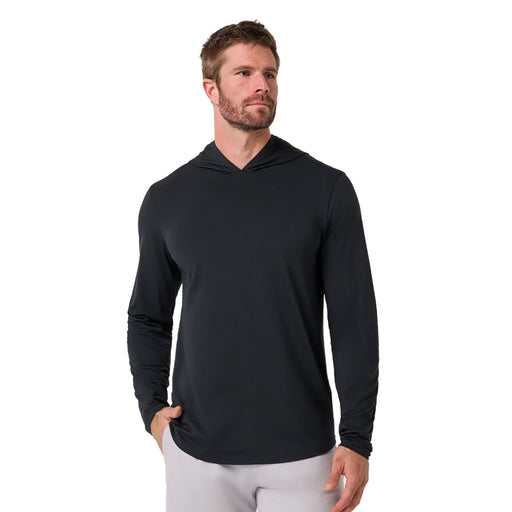 TravisMathew Heat Series Jersey LS Men Golf Hoodie - Black/XL