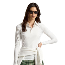Load image into Gallery viewer, RLX Polo Golf Lux Warp Knt Perf Wmns LS Golf Shirt - Ceramic White/L
 - 1