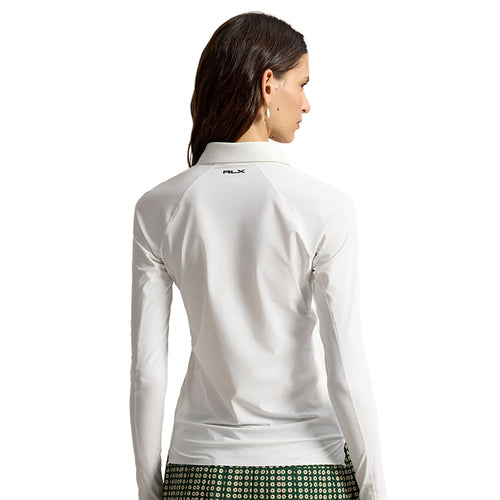 RLX Polo Golf Luxury Warp Knit Performance Womens Long Sleeve Golf Shirt - 2