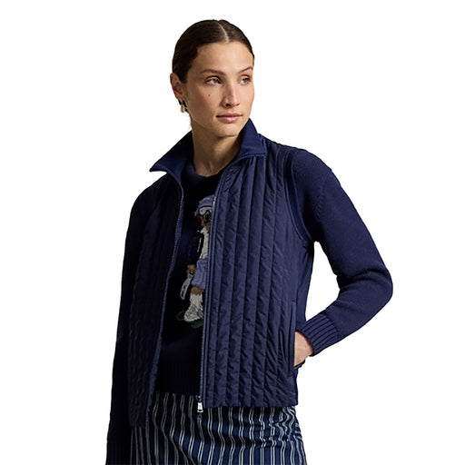 RLX Ralph Lauren Tech Terry Quilted Wmns Golf Vest - Refined Navy/L