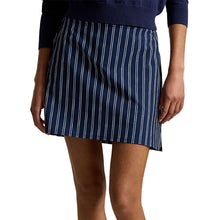 Load image into Gallery viewer, RLX Polo Golf Aim 17in Yarn-Dye Plt Wns Golf Skort - Ref Nvy/Crmc Wt/L
 - 1