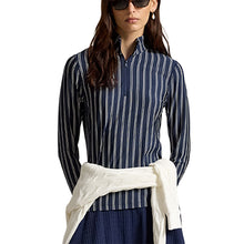 Load image into Gallery viewer, RLX Polo Golf Yarn Mockneck LS Wmn Golf QZ Pull - Ref Nvy/Crmc Wt/L
 - 1