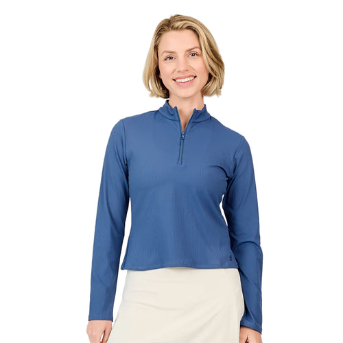 Sofibella Quiet Force 22 inch Womens Long Sleeve Tennis Shirt