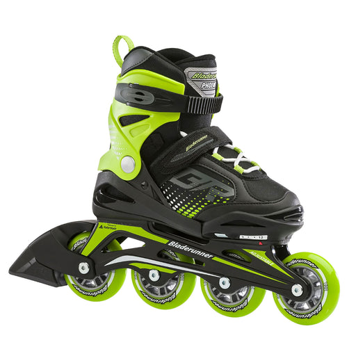 Rollerblade Phoenix Adjustable Boys Inline Skates - Black/Green/5-8