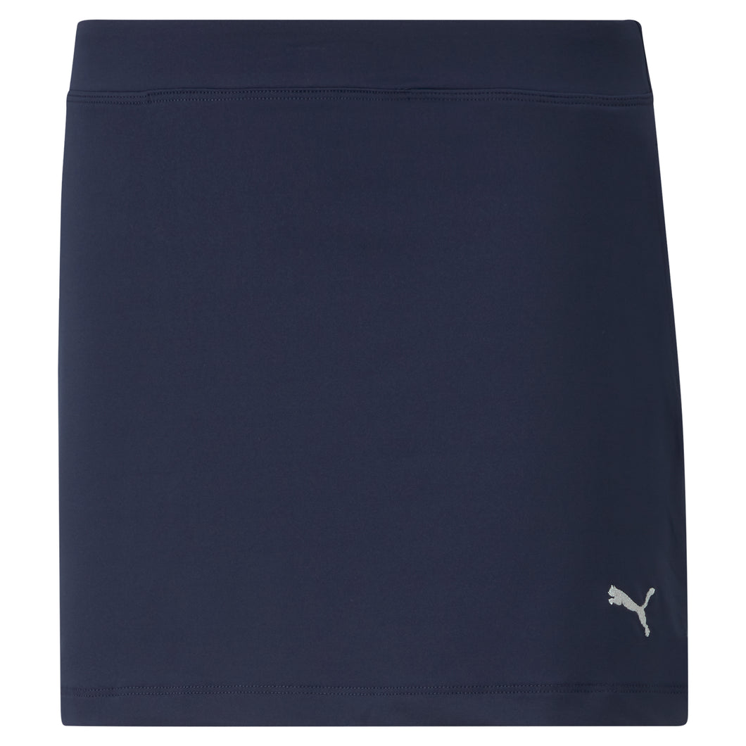 Puma Solid Knit 13in Girls Golf Skort - Navy Blazer/XL