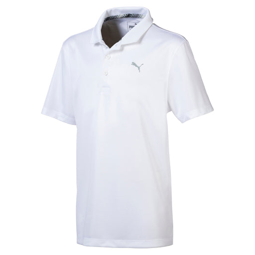 Puma Essential Boys Golf Polo - 01 WHITE/XL