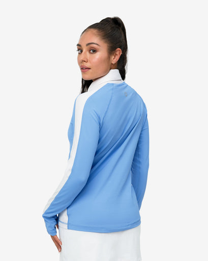 BloqUV Women's Long Sleeve Quarter Zip Polo