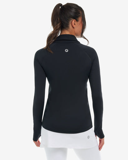 BloqUV Women's Long Sleeve Quarter Zip Polo
