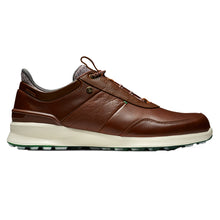 Load image into Gallery viewer, FootJoy Stratos Mens Golf Shoes - 12.0/Cognac/Green/D Medium
 - 31