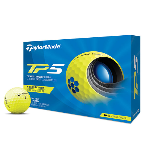 TaylorMade TP5 Golf Balls - Dozen - Yellow