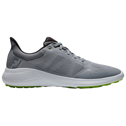 FootJoy Flex Mens Golf Shoes - Grey/White/2E WIDE/8.0