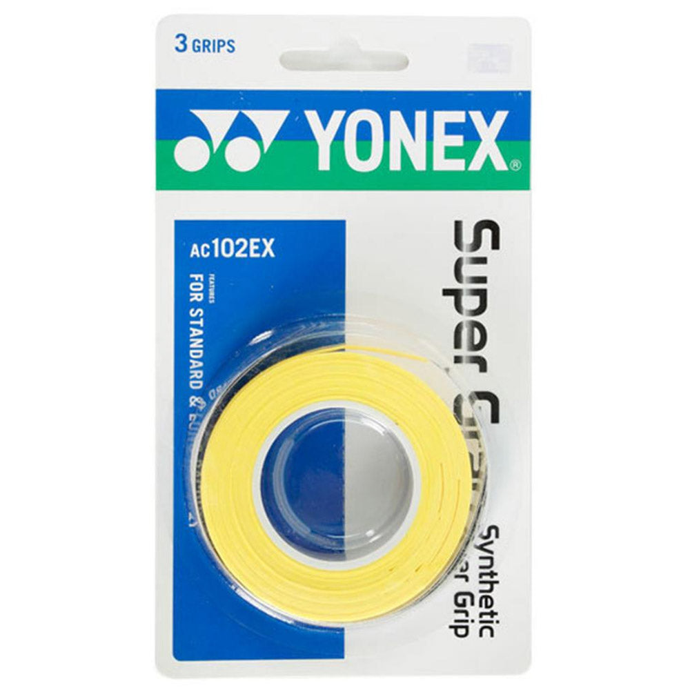 Yonex Super Grap 3-Pack Yellow Tennis Overgrip - Default Title