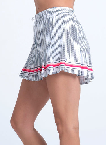 High Waisted Glow Stripe Skirt
