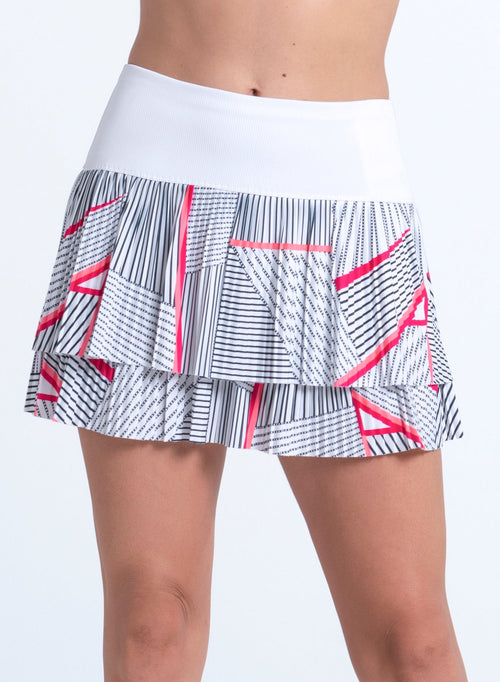 Geo Glow Pleated Skirt - 2