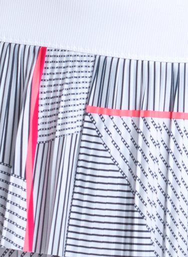 Geo Glow Pleated Skirt