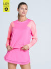 Colorblock Throw Over Long Sleeve