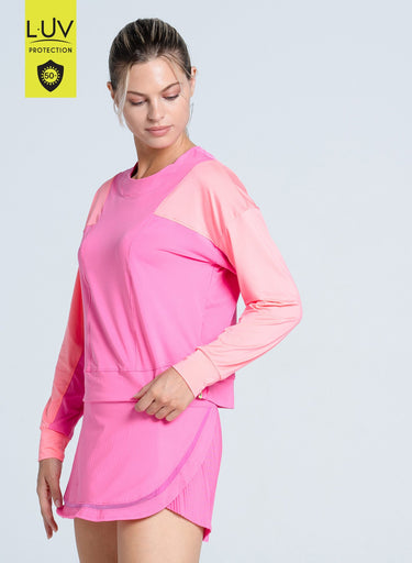 Colorblock Throw Over Long Sleeve