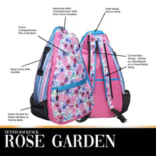 Load image into Gallery viewer, Glove It Rose Garden Tennis Backpack
 - 4