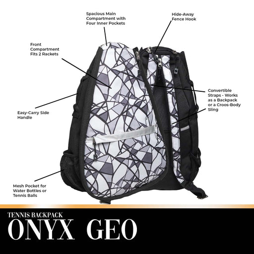 Glove It Onyx Geo Tennis Backpack