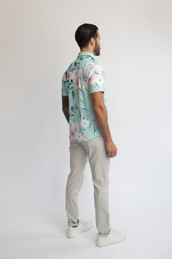 Easy Eagle Floral-La-Tour Men's Polo Shirt