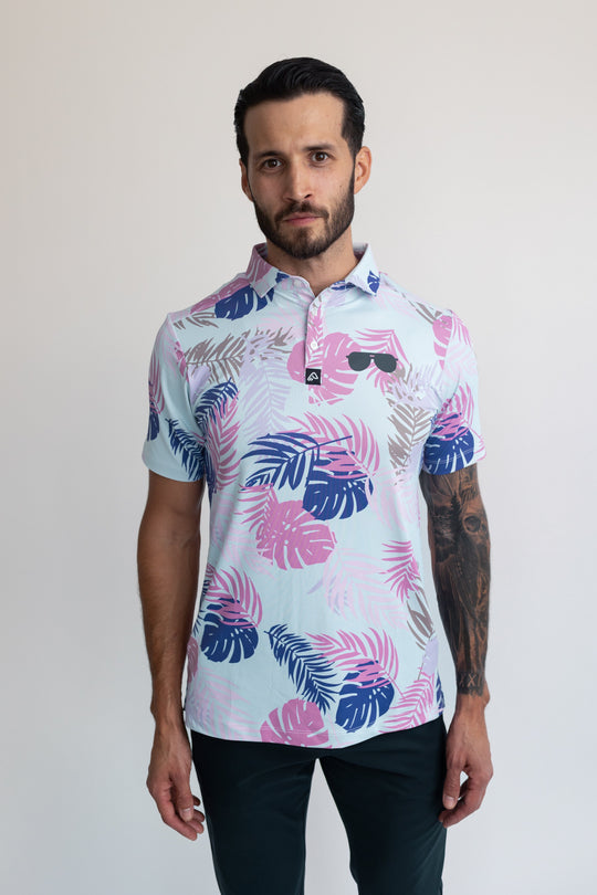 Easy Eagle Tropic Vibes Men's Polo Shirt