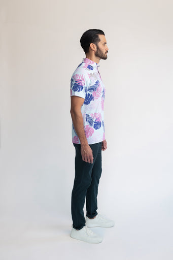 Easy Eagle Tropic Vibes Men's Polo Shirt
