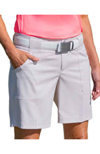 Load image into Gallery viewer, Jofit Belted 7.5 in Womens Golf Shorts - Stone/16
 - 7
