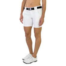 Load image into Gallery viewer, JoFit Belted 7.5 in Womens Golf Shorts - Wht White/16
 - 9