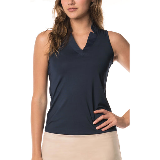 Lucky in Love Chi Chi Womens Golf Tank Top - 401 MIDNIGHT/XL