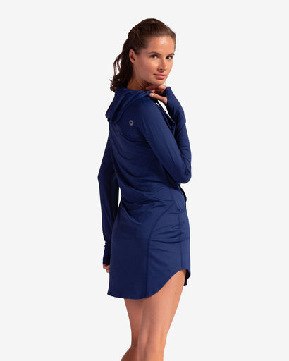 BloqUV Women's Hoodie Dress Relaxed