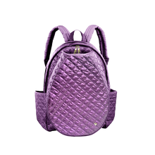 Load image into Gallery viewer, Glove It Purple Quilted Tennis Racquet Backpack
 - 4