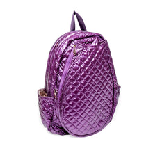 Load image into Gallery viewer, Glove It Purple Quilted Tennis Racquet Backpack
 - 3