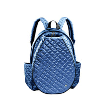 Load image into Gallery viewer, Glove It Navy Quilted Tennis Racquet Backpack
 - 4