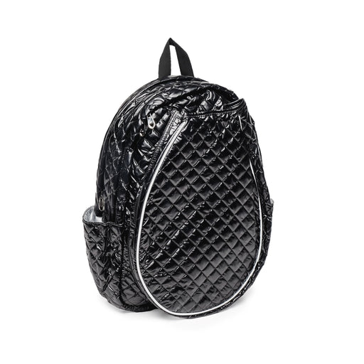Glove It Black Quilted Tennis Racquet Backpack