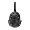 Glove It Black Quilted Tennis Racquet Backpack