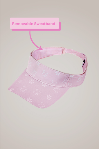 Glove It Pink Flowers Sport Visor