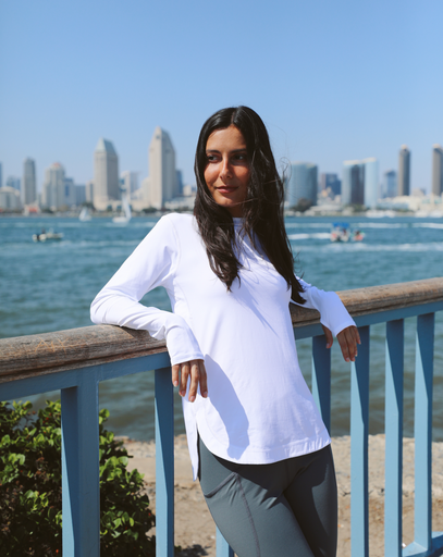 BloqUV Women's Scallop Top Relaxed