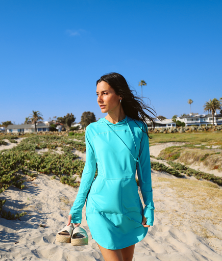 BloqUV Women's Hoodie Dress Relaxed