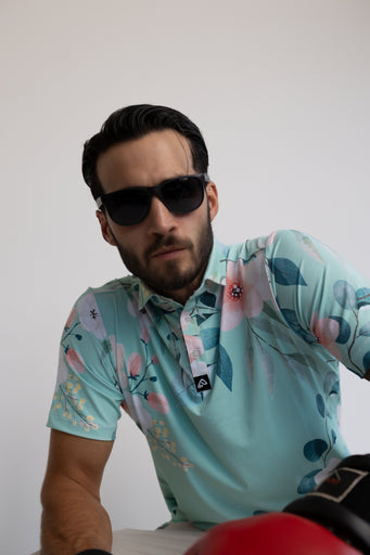 Easy Eagle Floral-La-Tour Men's Polo Shirt
